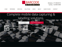Tablet Screenshot of barcodedynamics.com.au